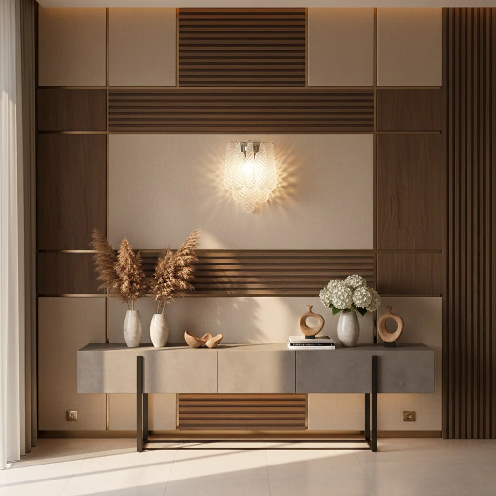 Murano Petals Transparent Wall Light