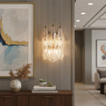 Murano Poliedri Transparent Glass Wall Sconces
