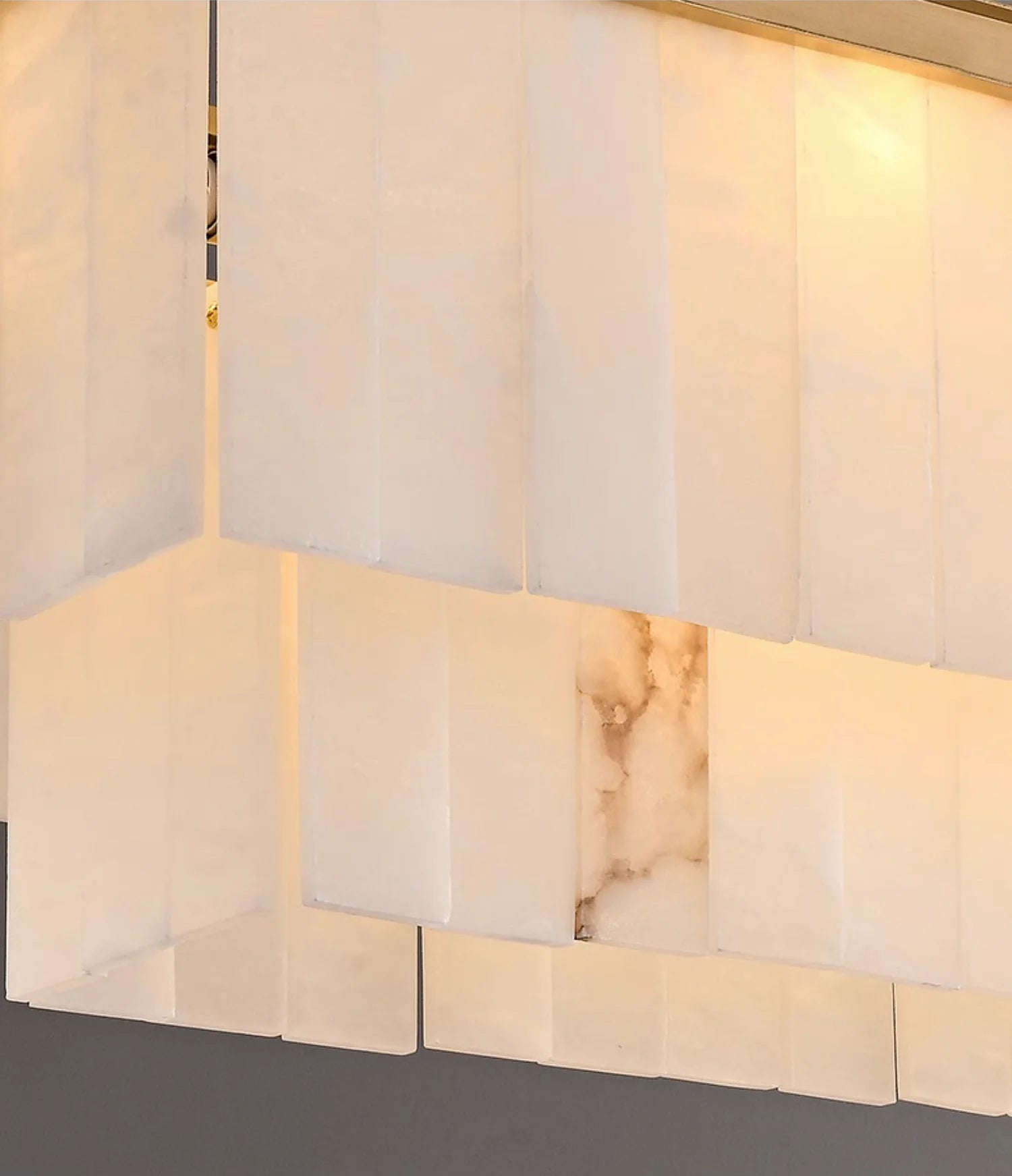 Natural Alabaster Dining Room Chandelier