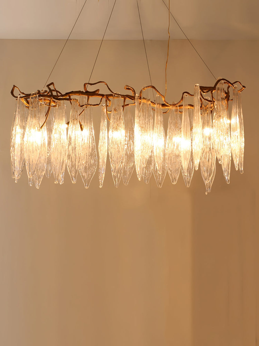 Niagara Brass Crystal Chandelier