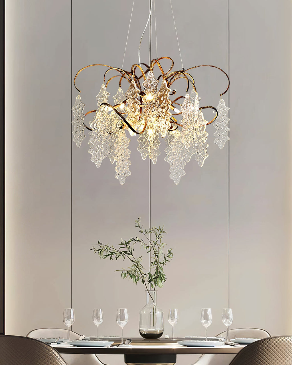 Luxury Niagara Round Glass Chandelier