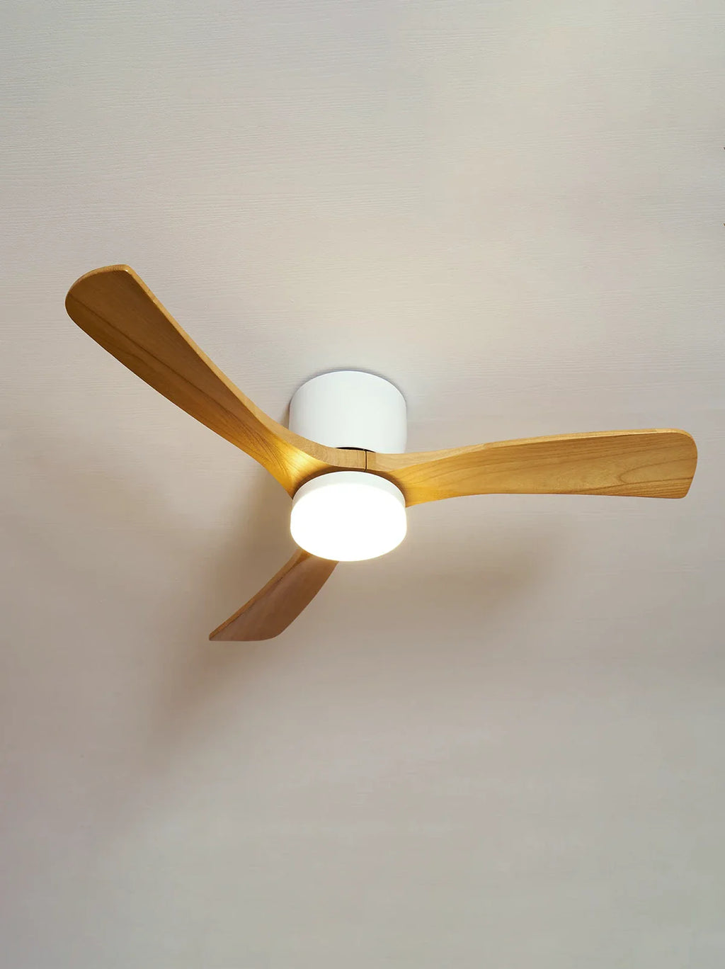Nordic Propeller Wooden Ceiling Fan Light