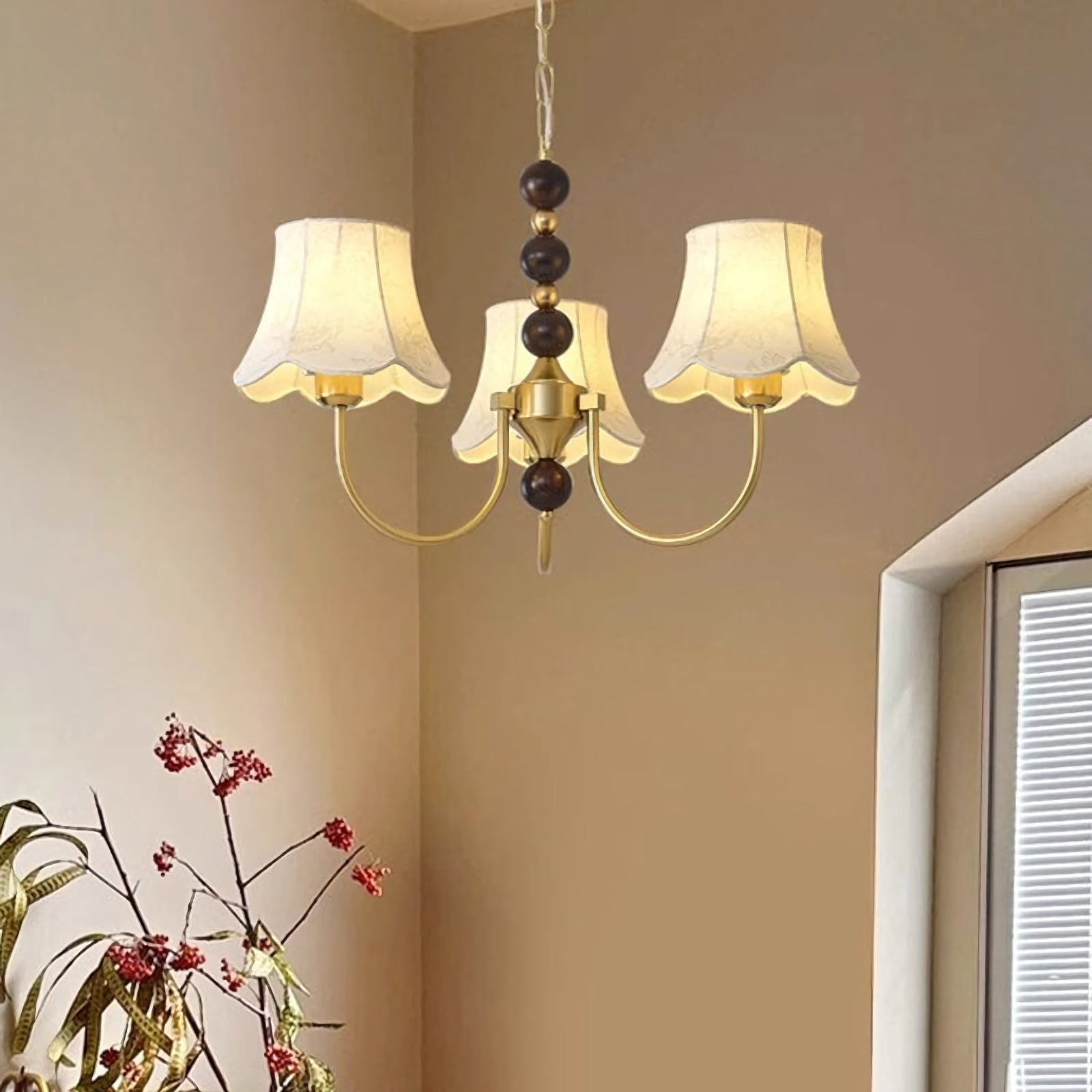Orchid Fabric Chandelier