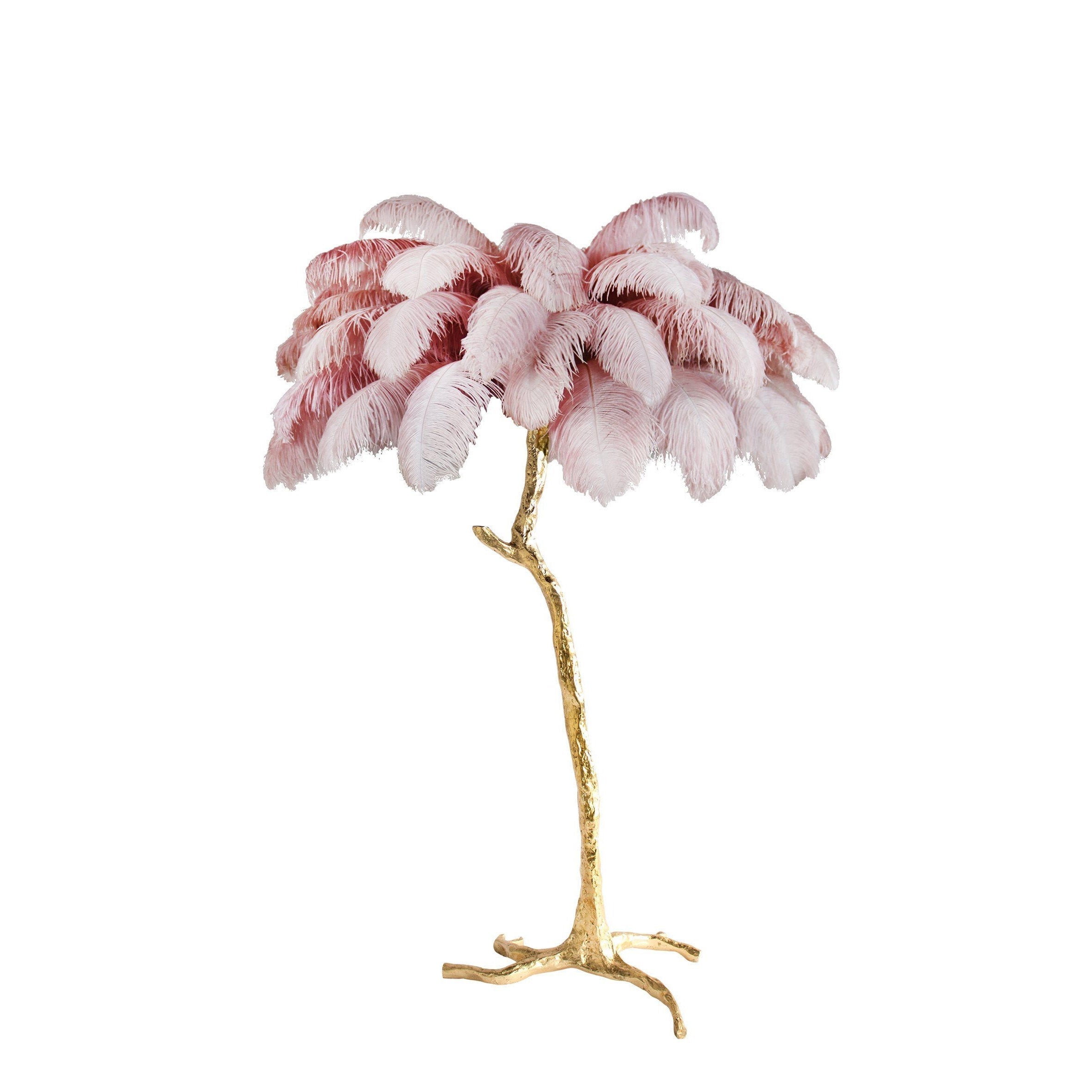 Ostrich Feather Floor Lamp