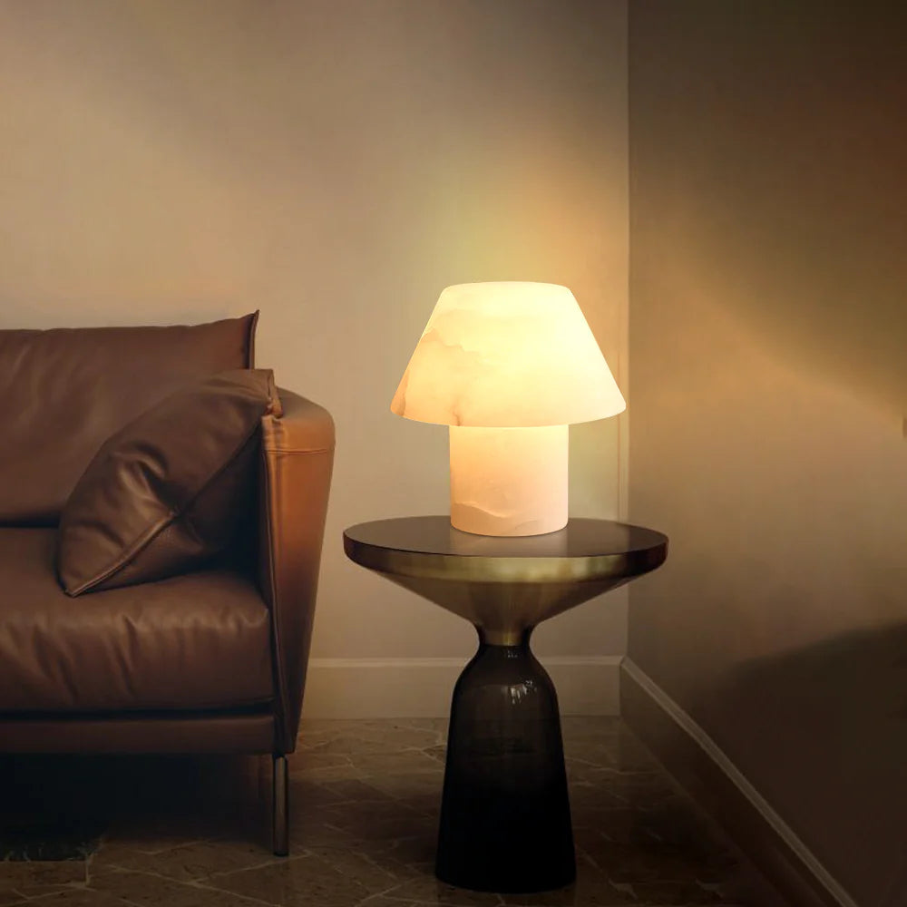 Alabaster Petra Stone House Table Lamp