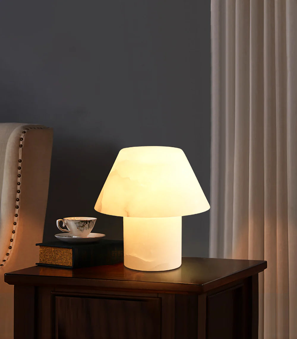 Alabaster Petra Stone House Table Lamp