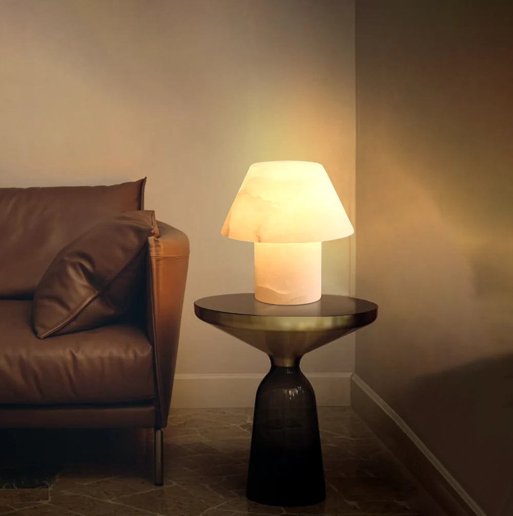 Alabaster Petra Stone House Table Lamp
