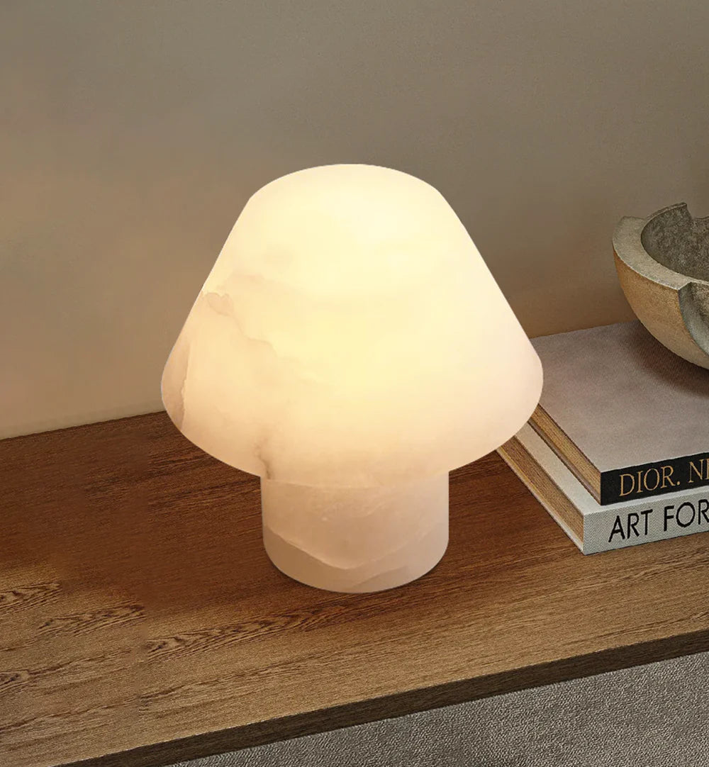 Alabaster Petra Stone House Table Lamp