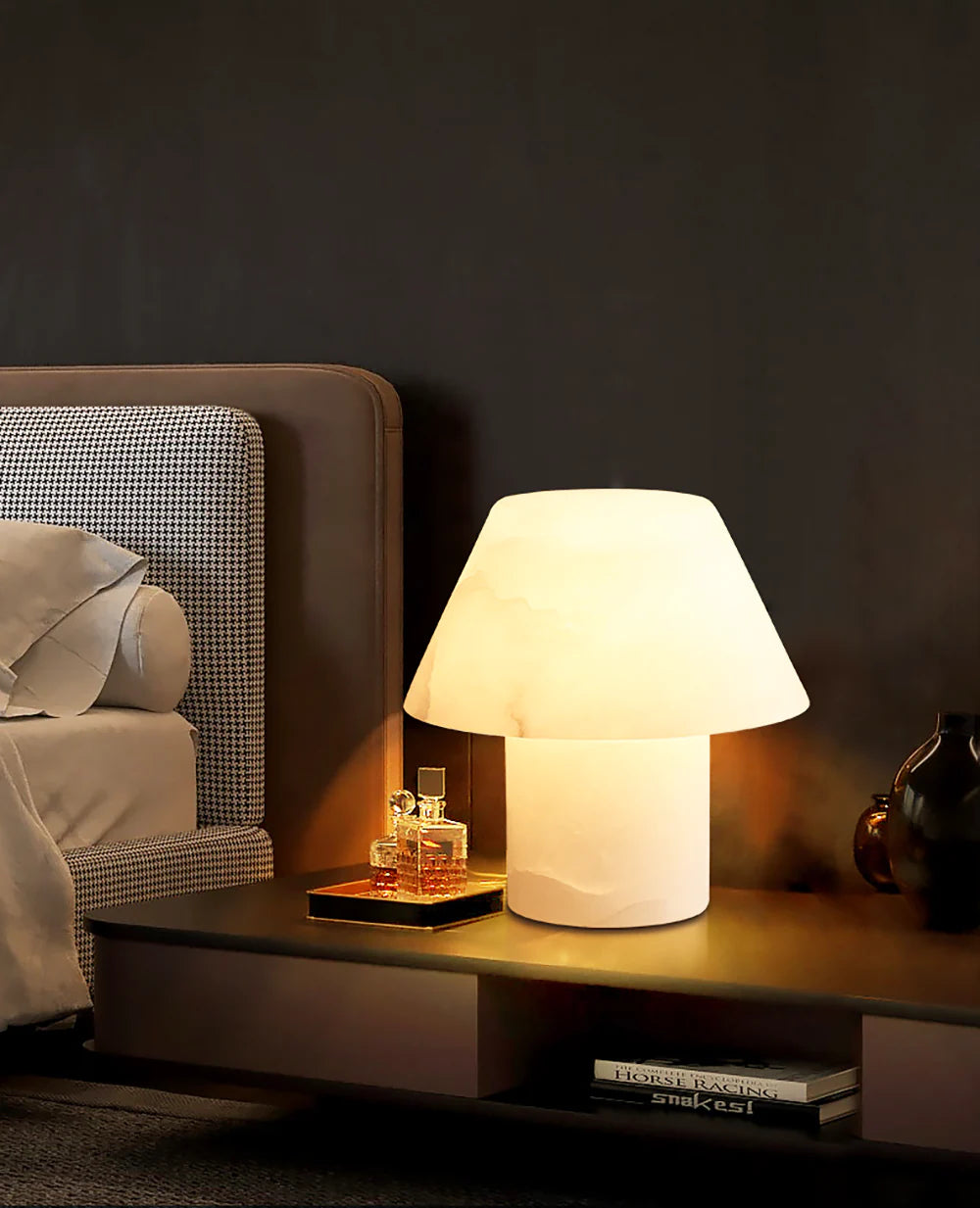 Alabaster Petra Stone House Table Lamp