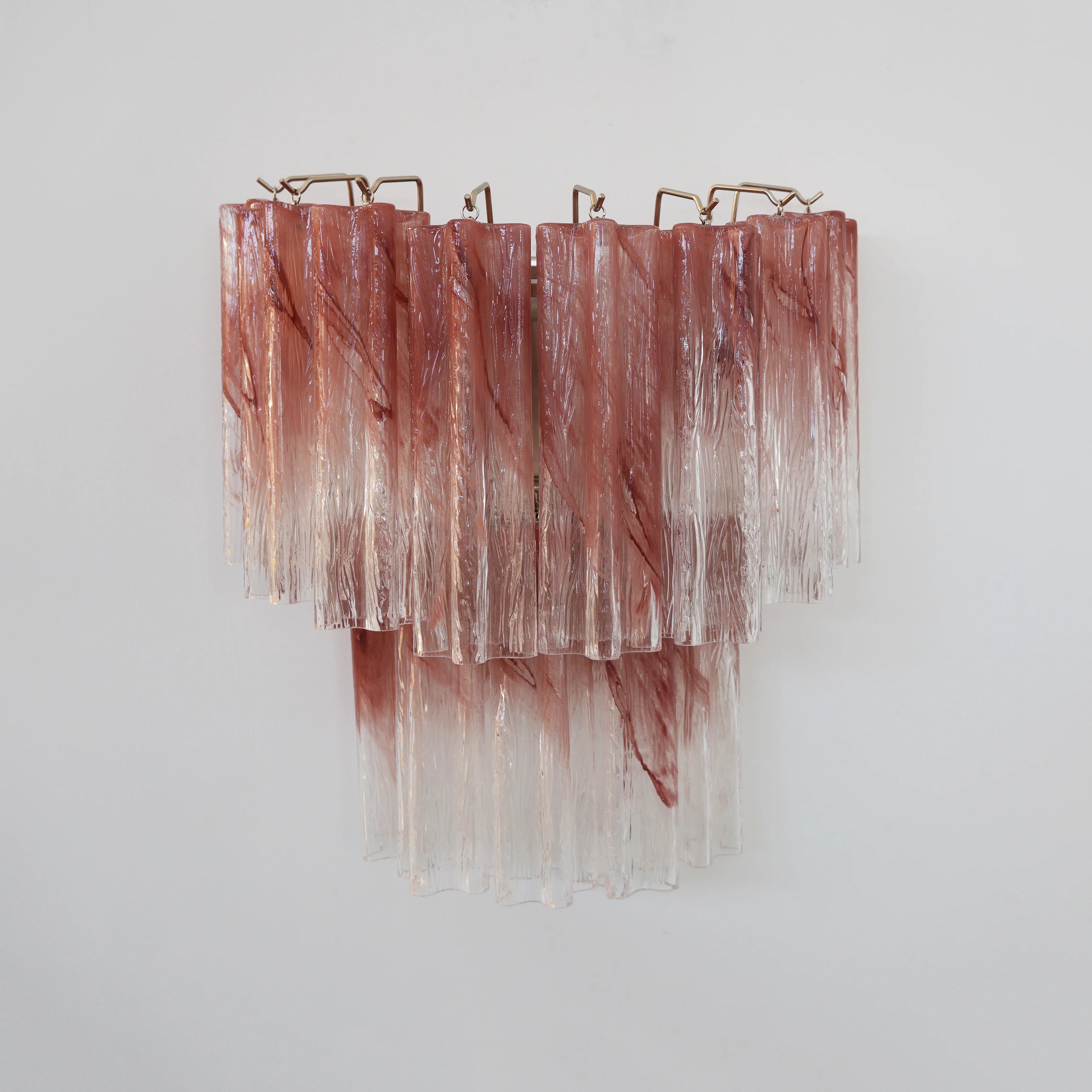 Star-Shaped Red Gradient Glass Wall Lamp