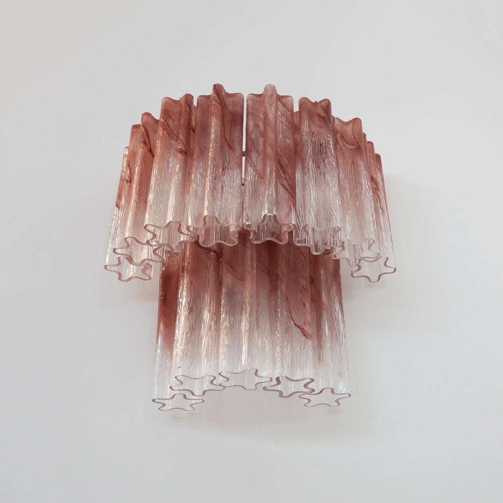 Star-Shaped Red Gradient Glass Wall Lamp