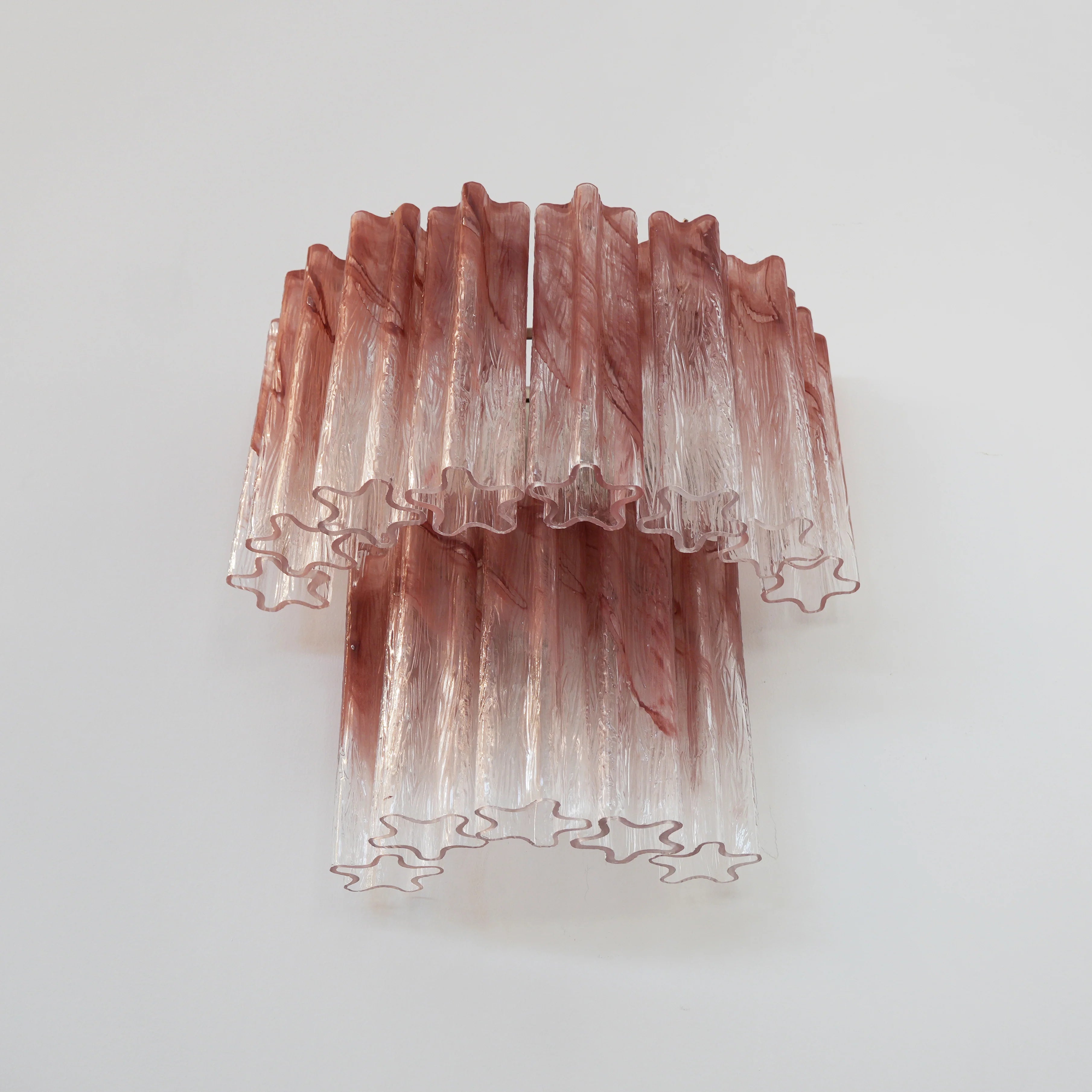 Star-Shaped Red Gradient Glass Wall Lamp