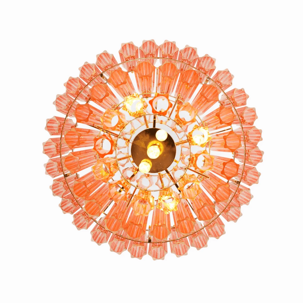 Pink Palermo Round Chandelier