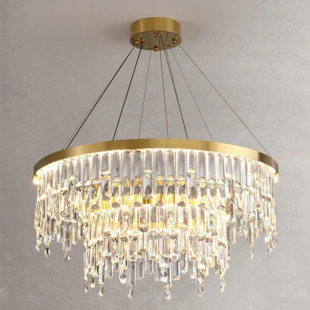 Prazzo Ring Staircase Crystal Chandelier
