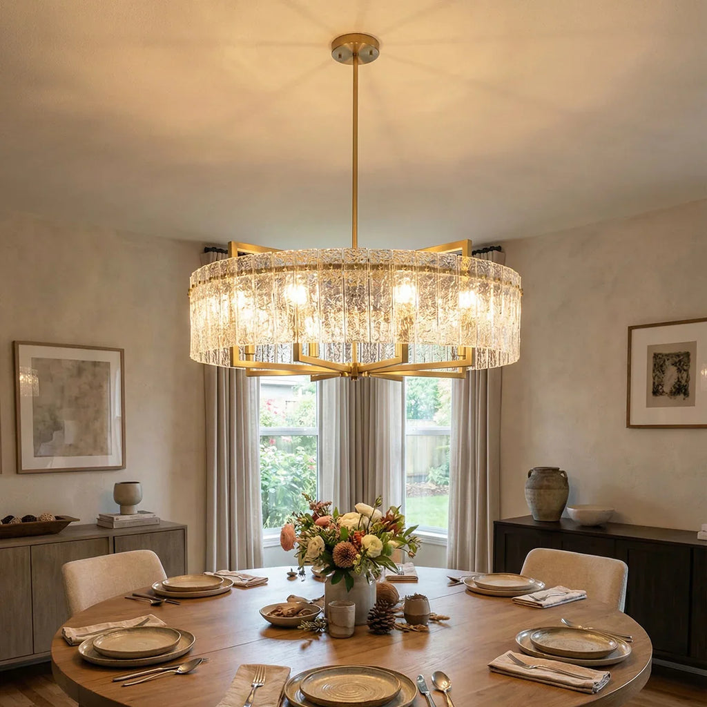 Glass Flower Tree Branch Chandelier