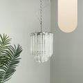 Quadriedri Murano Prisms Transparant Chandelier