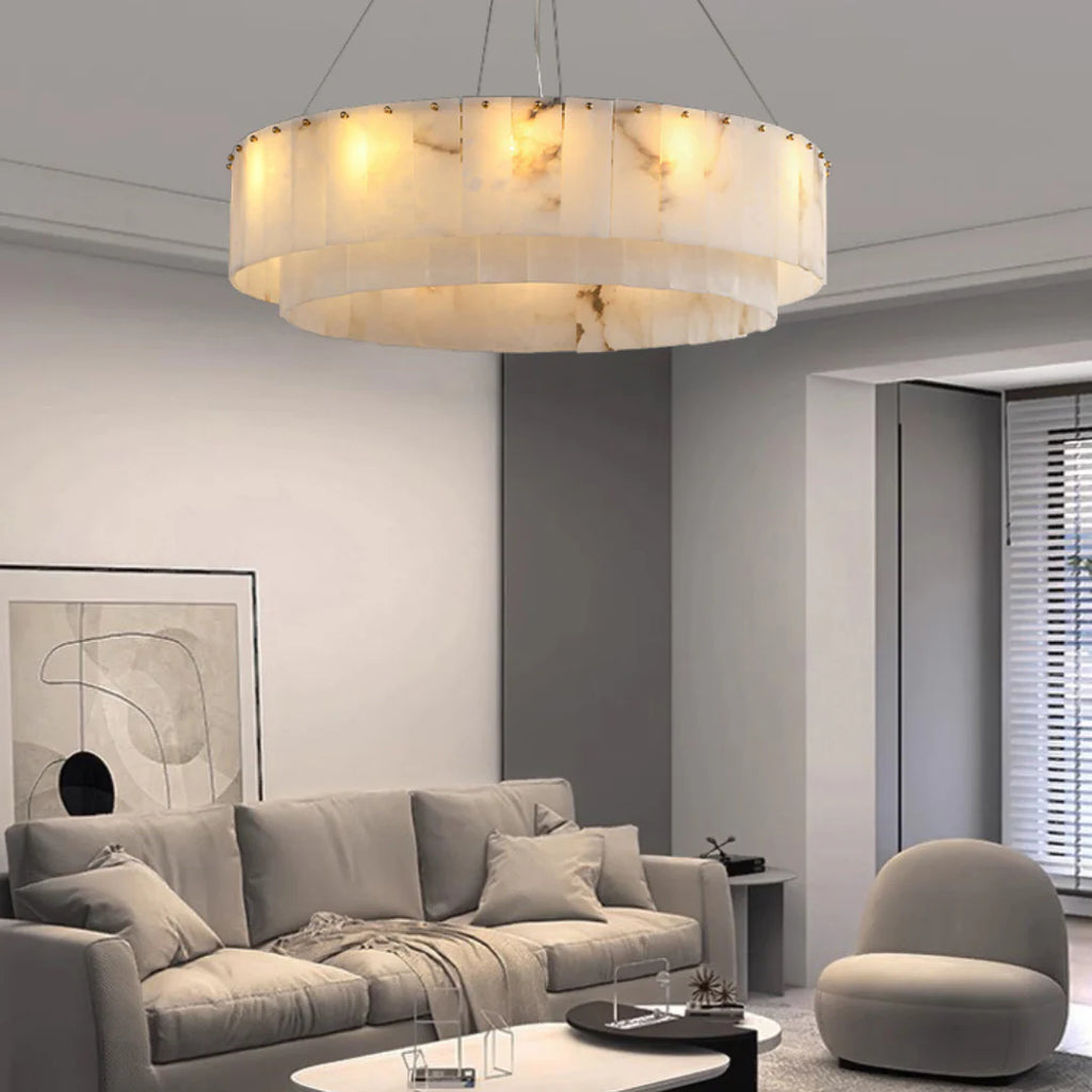 Rock Alabaster Chandelier