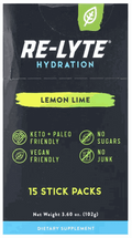 REDMOND Electrolyte Lemon Lime, 15 pk - Stay Well Hydrated| Re-Lyte®