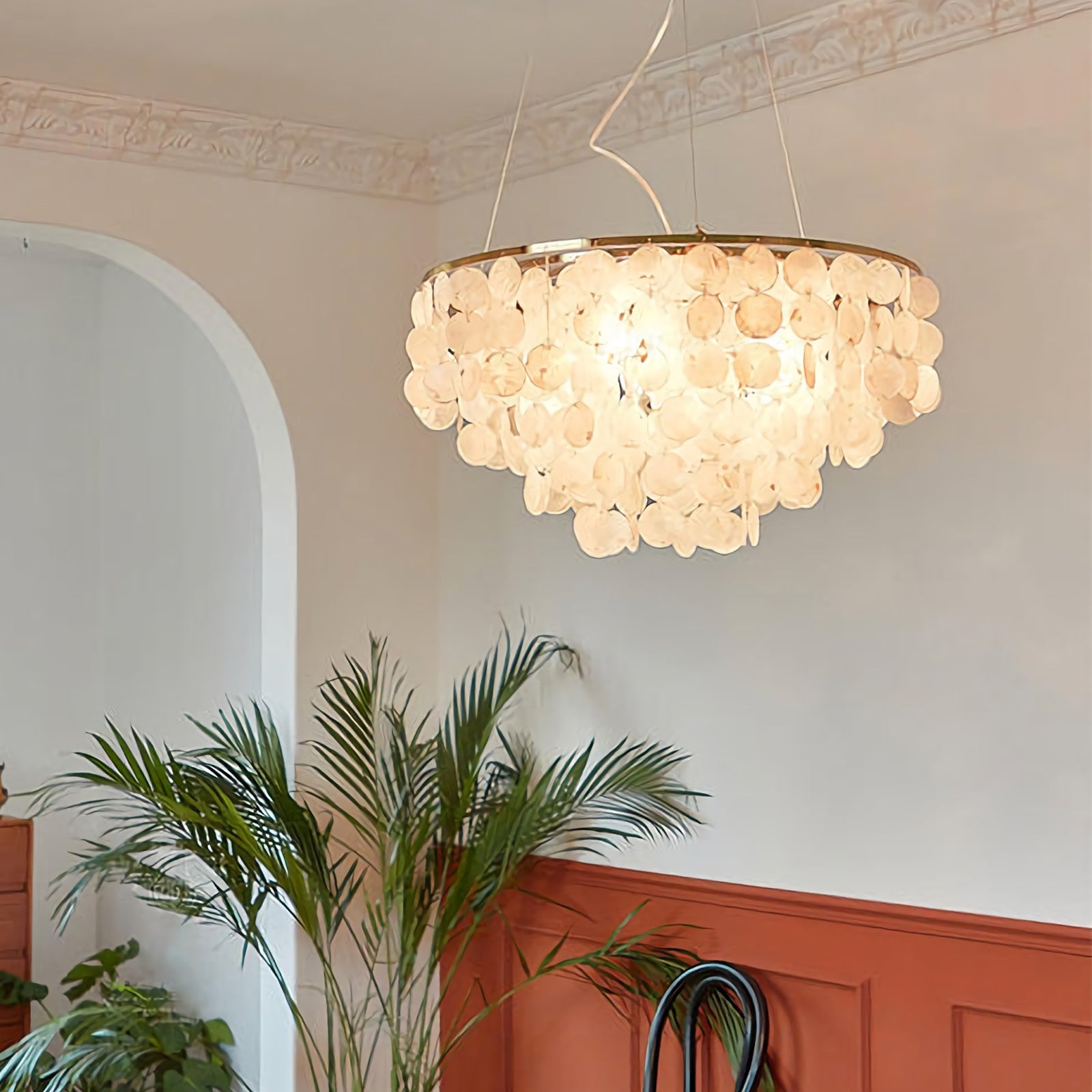 Shell Wind Chime Chandelier