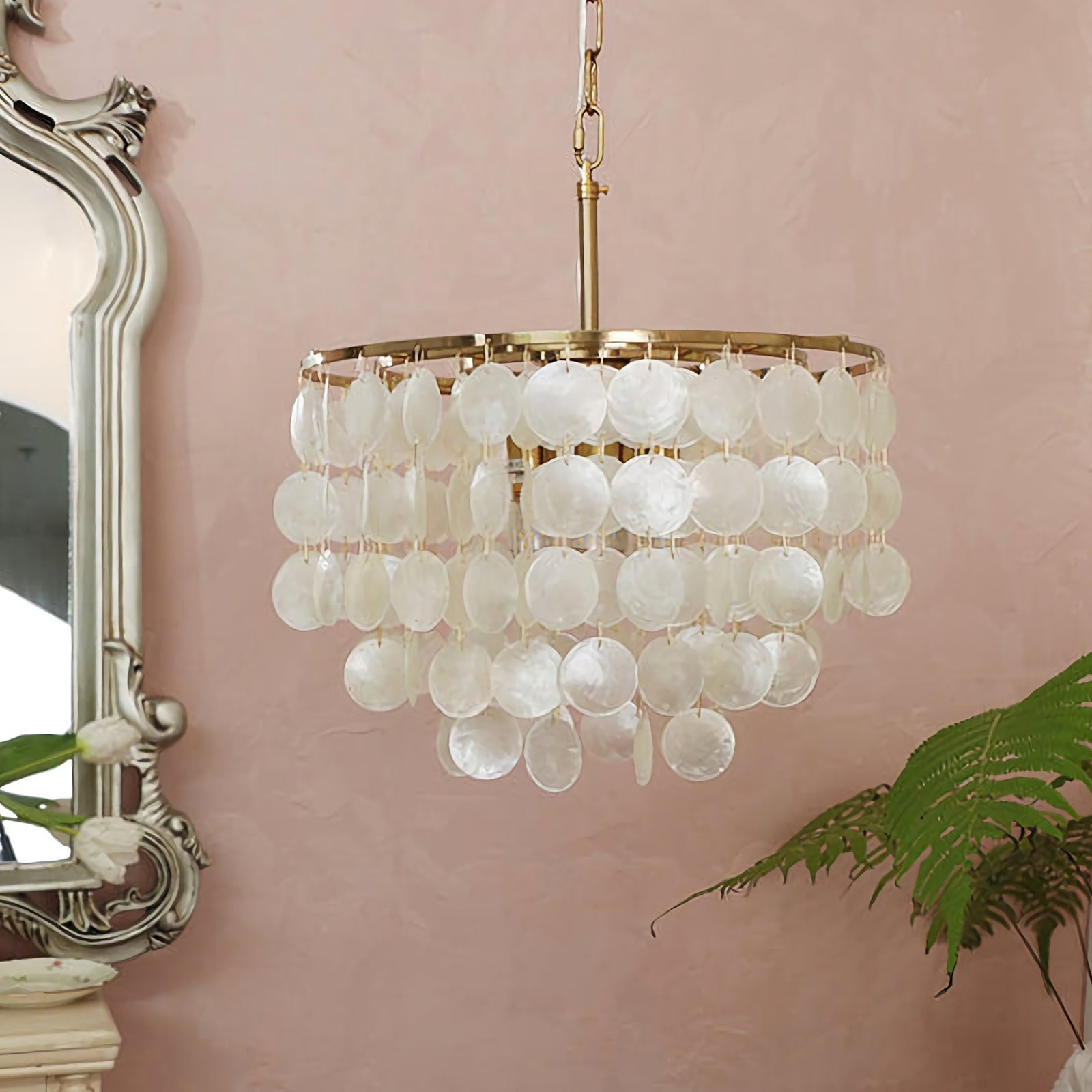 Shell Wind Chime Chandelier