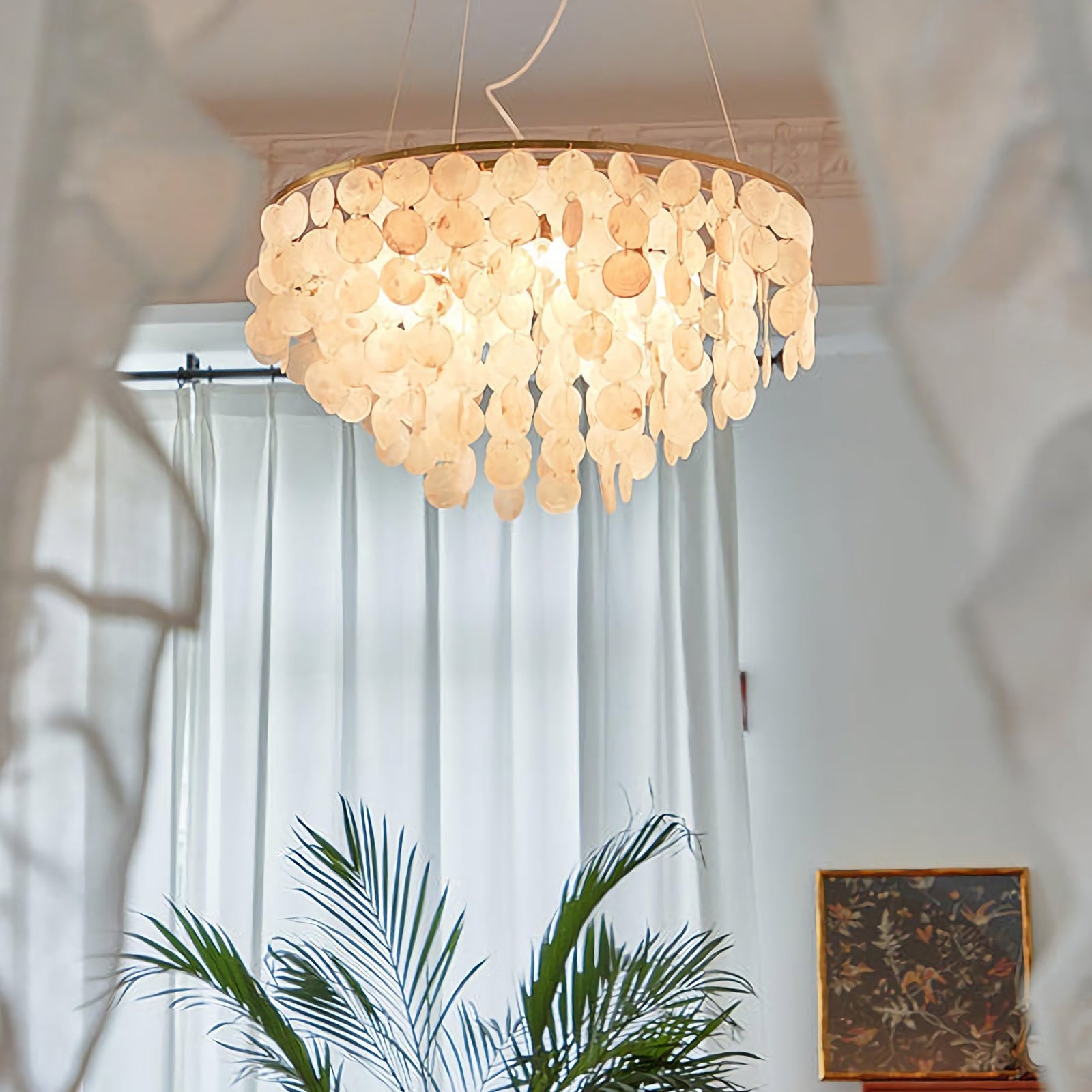 Shell Wind Chime Chandelier