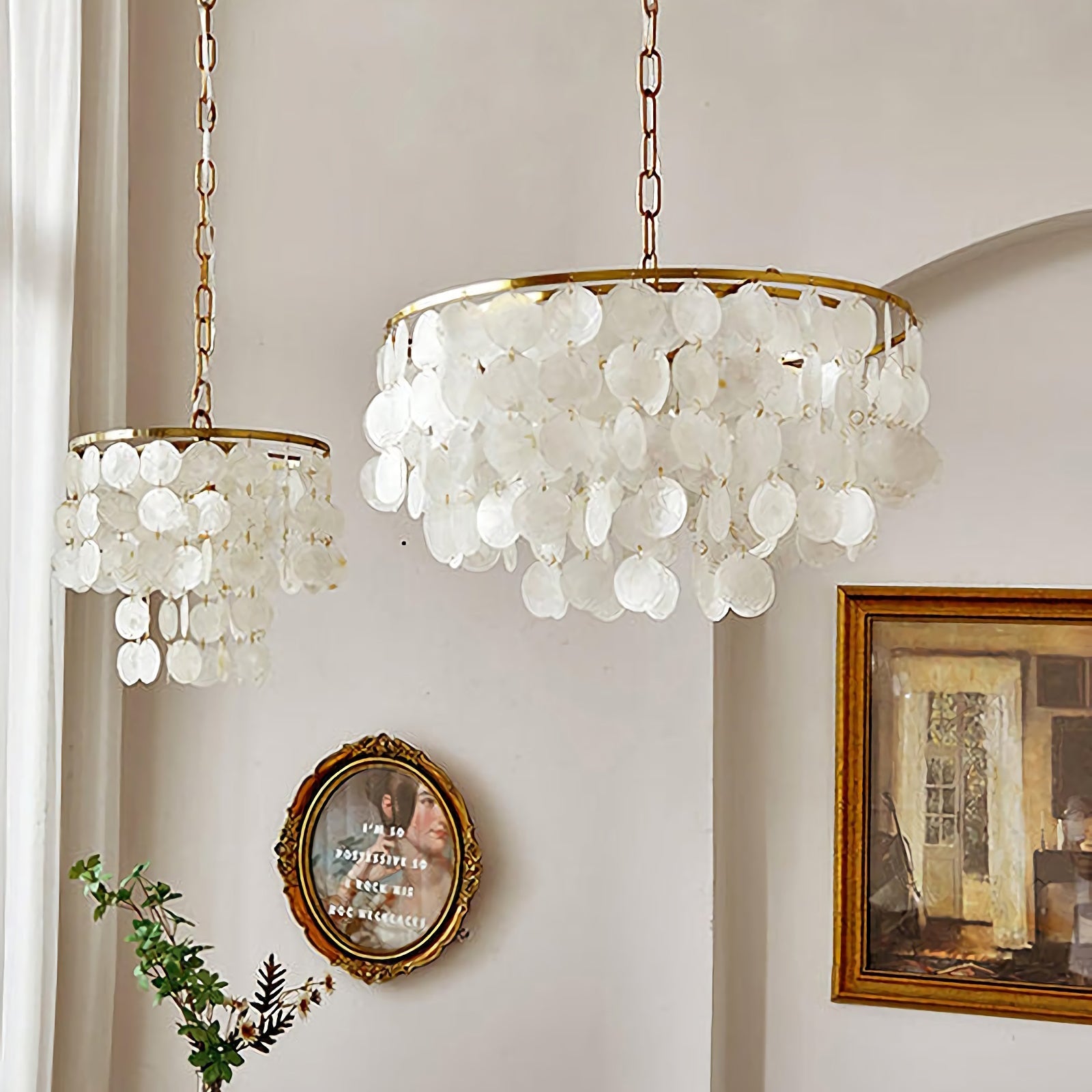 Shell Wind Chime Chandelier