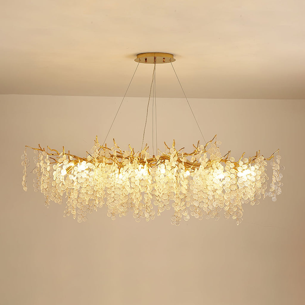 Shiro Noda Glass Coin Chandeliers