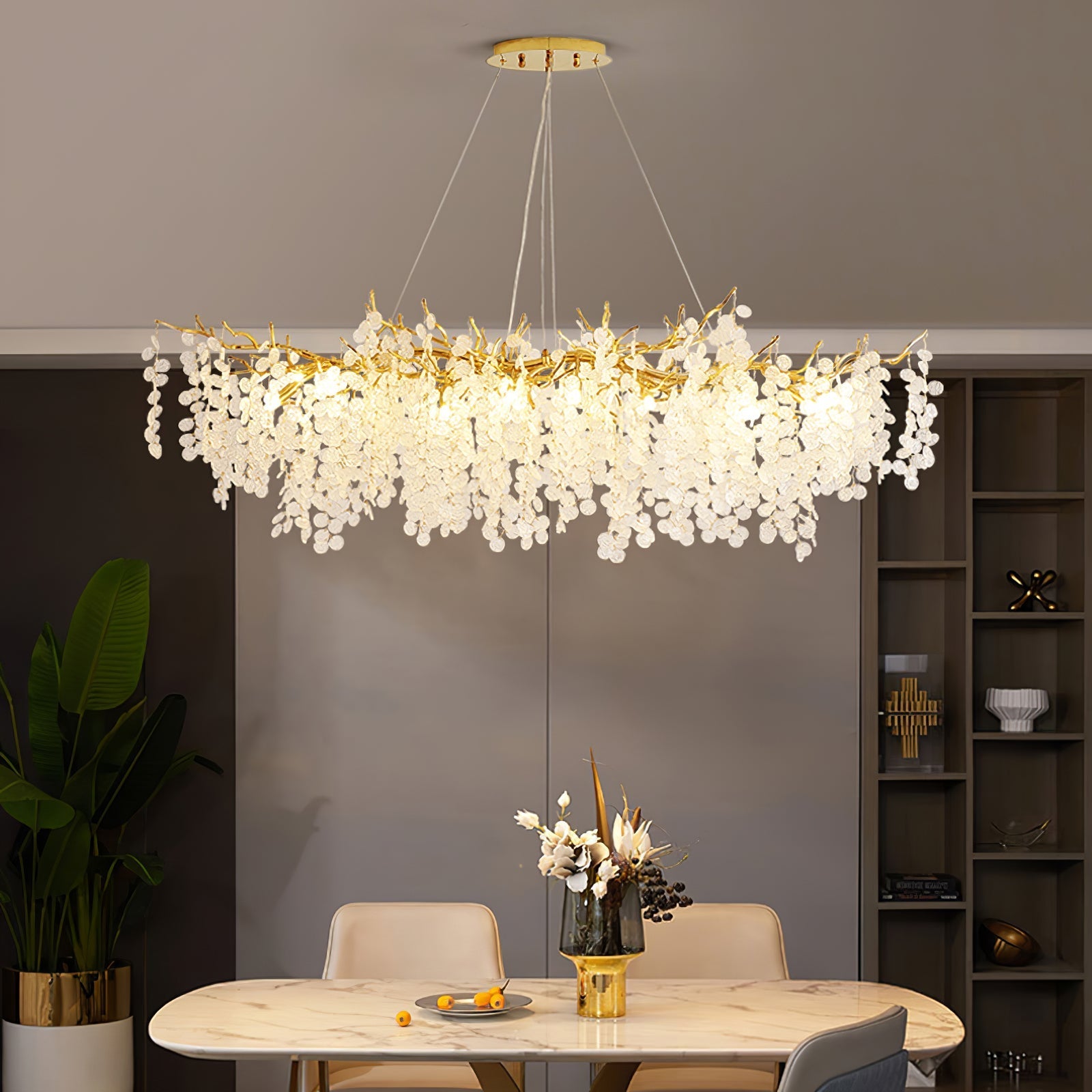 Shiro Noda Glass Coin Chandeliers