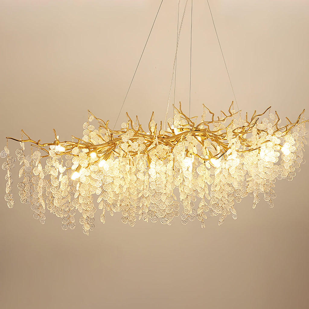 Shiro Noda Glass Coin Chandeliers