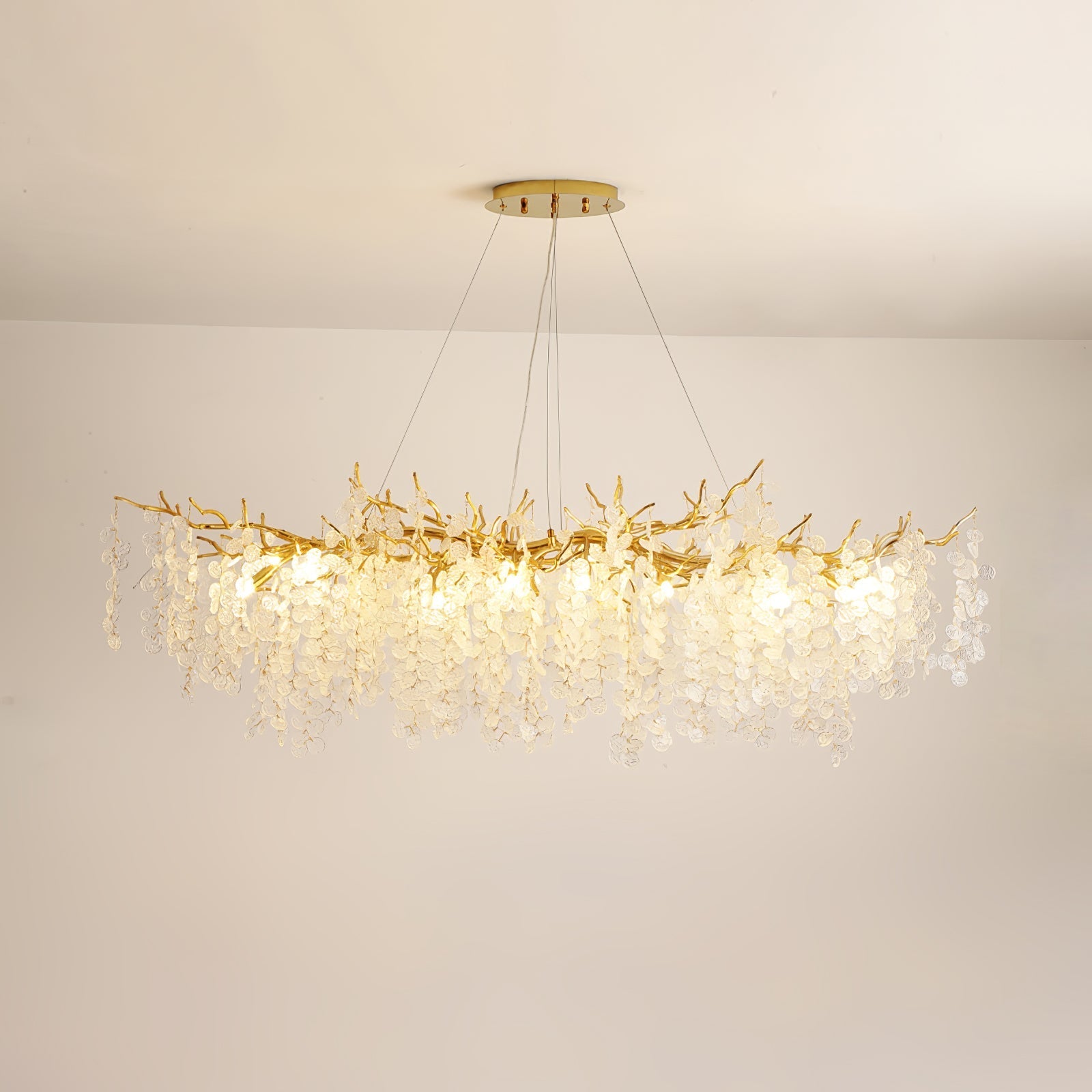 Shiro Noda Glass Coin Chandeliers