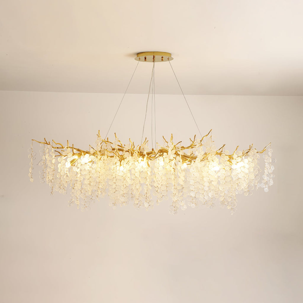 Shiro Noda Glass Coin Chandeliers