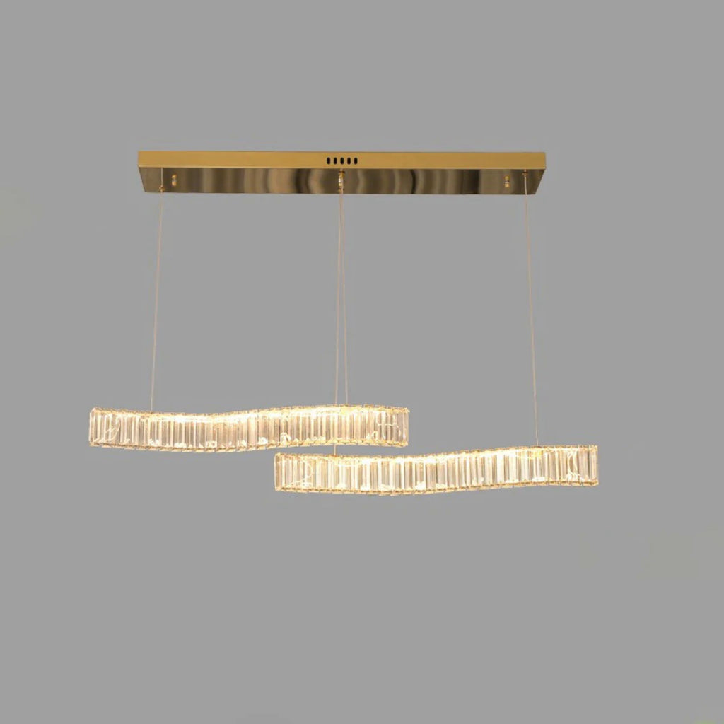 Simple Wave Crystal Chandelier