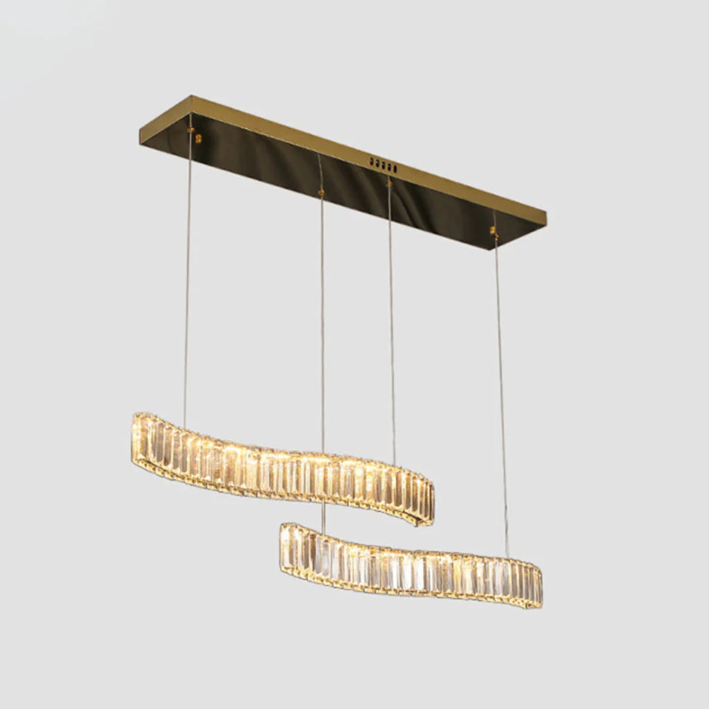Simple Wave Crystal Chandelier