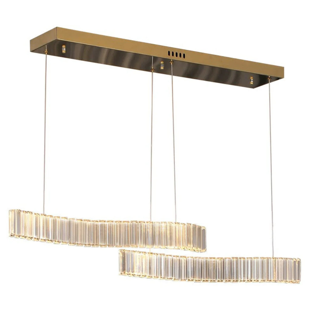 Simple Wave Crystal Chandelier