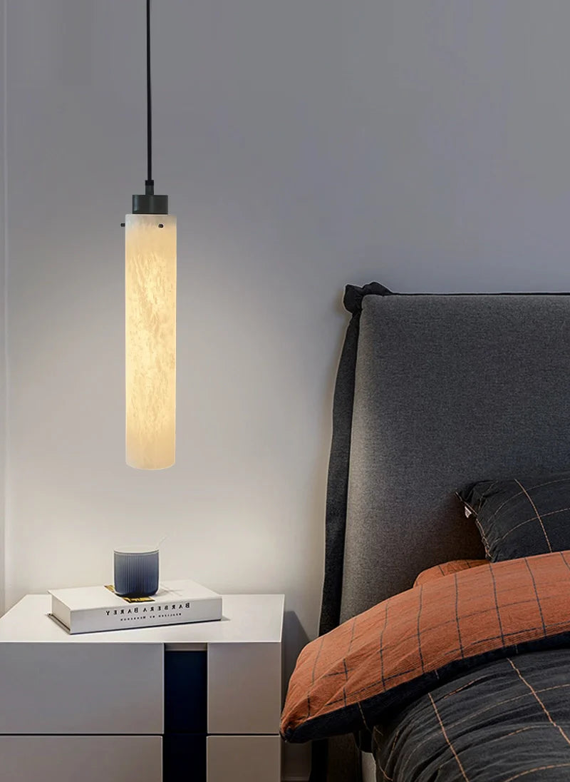 Simple Alabaster Pendant Lamp