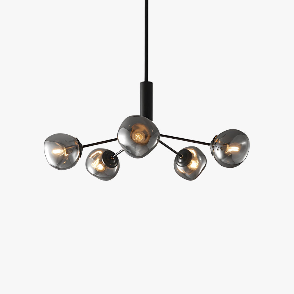 Smoked Glass Chandelier