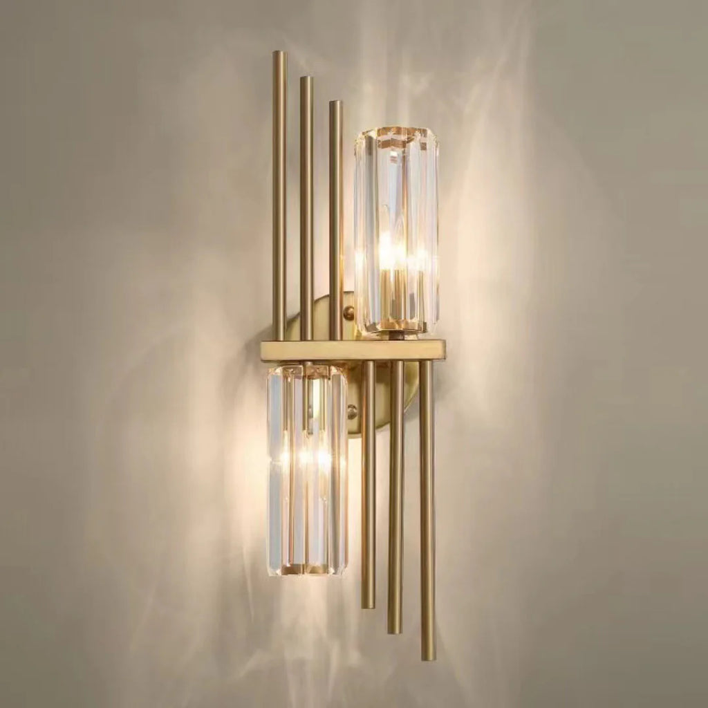 Three Crystal Wall Lamps