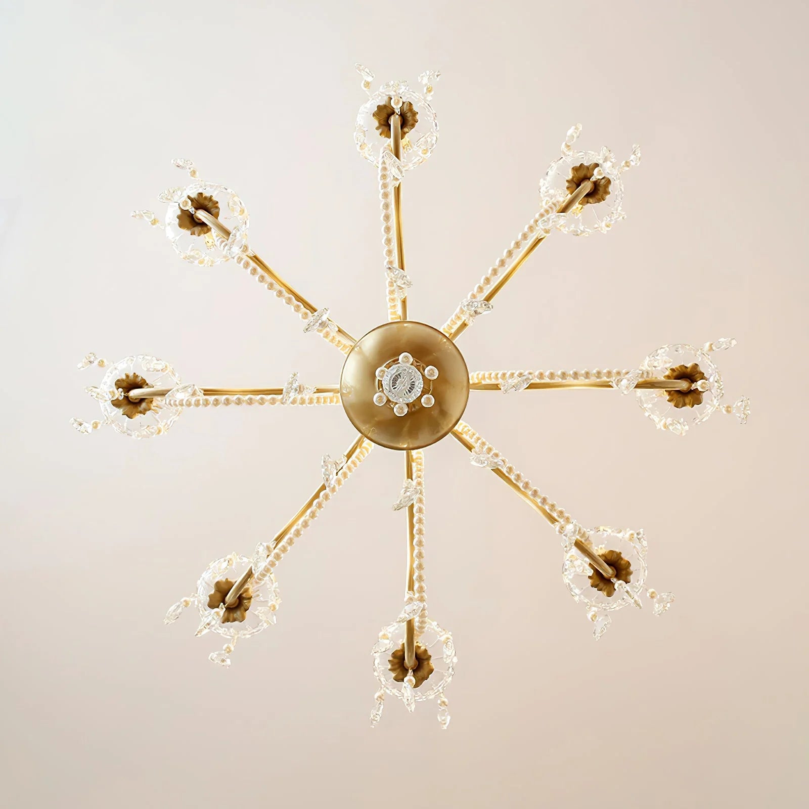 Floral Candelabra Crystal Chandelier