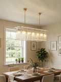 Transparent Murano Leaf Shaped Chandelier