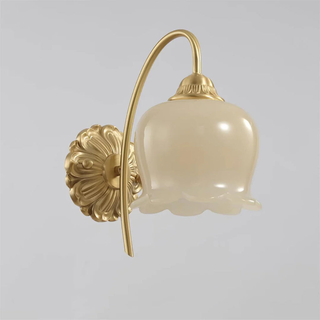 Valley Flower Brass Wall Lamp