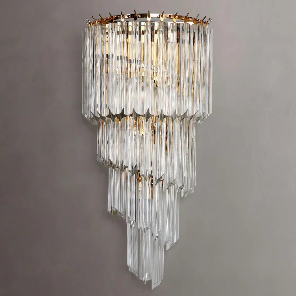 Tapered Alana Crystal Wall Lamp