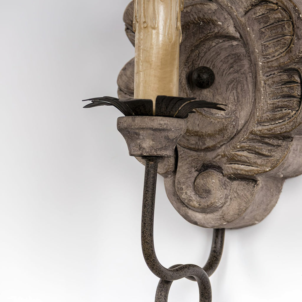 Verdure Wood Vintage Wall Lamp