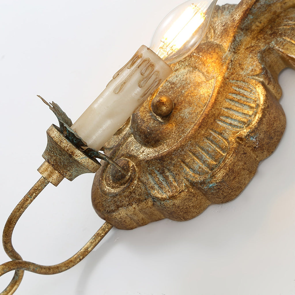 Verdure Wood Vintage Wall Lamp