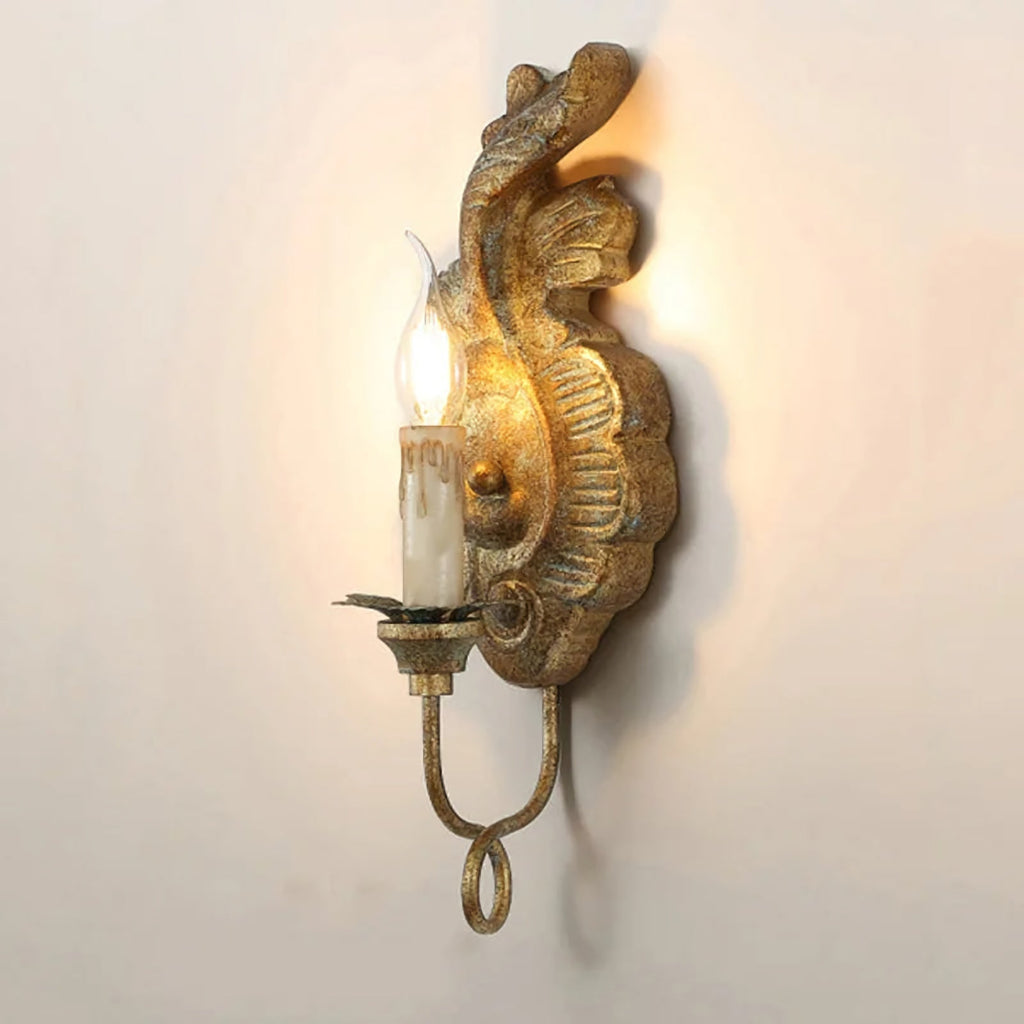 Verdure Wood Vintage Wall Lamp