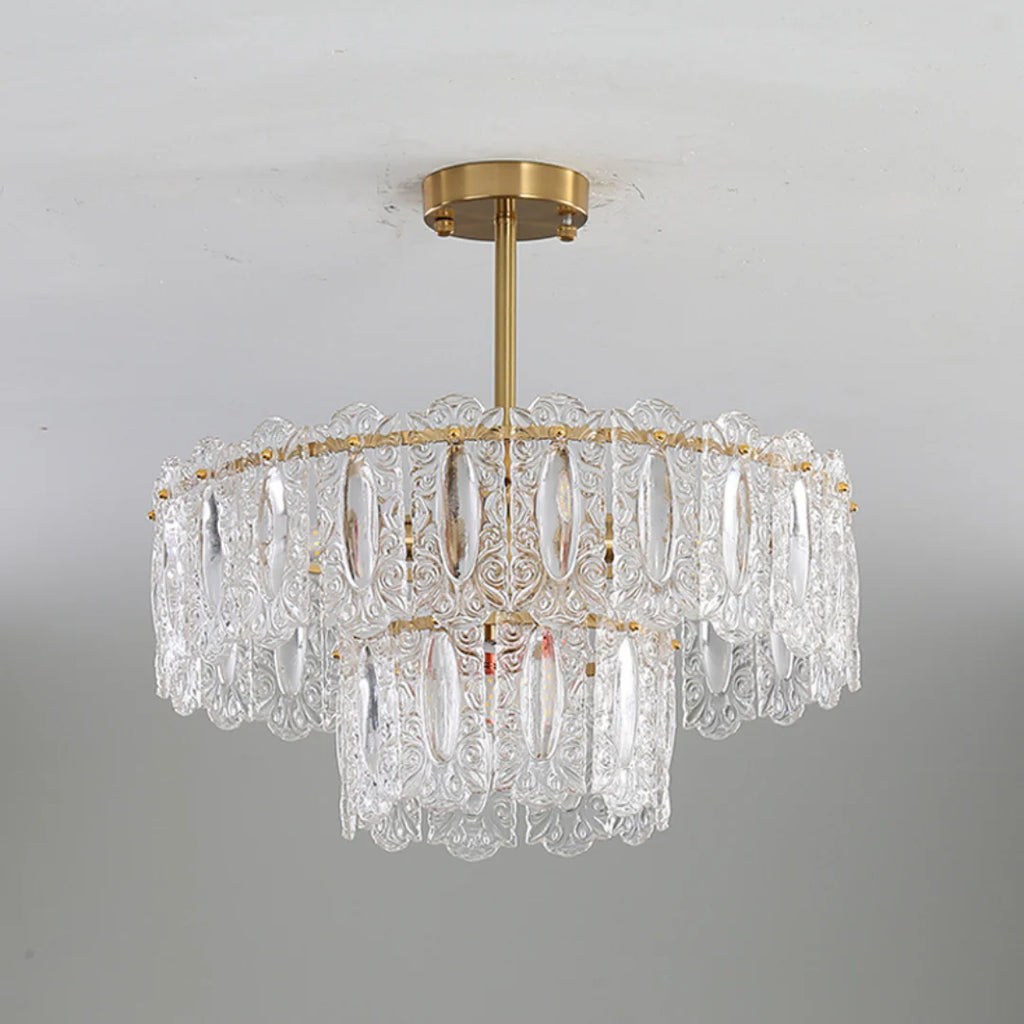 Vienna Glass Petals Chandelier