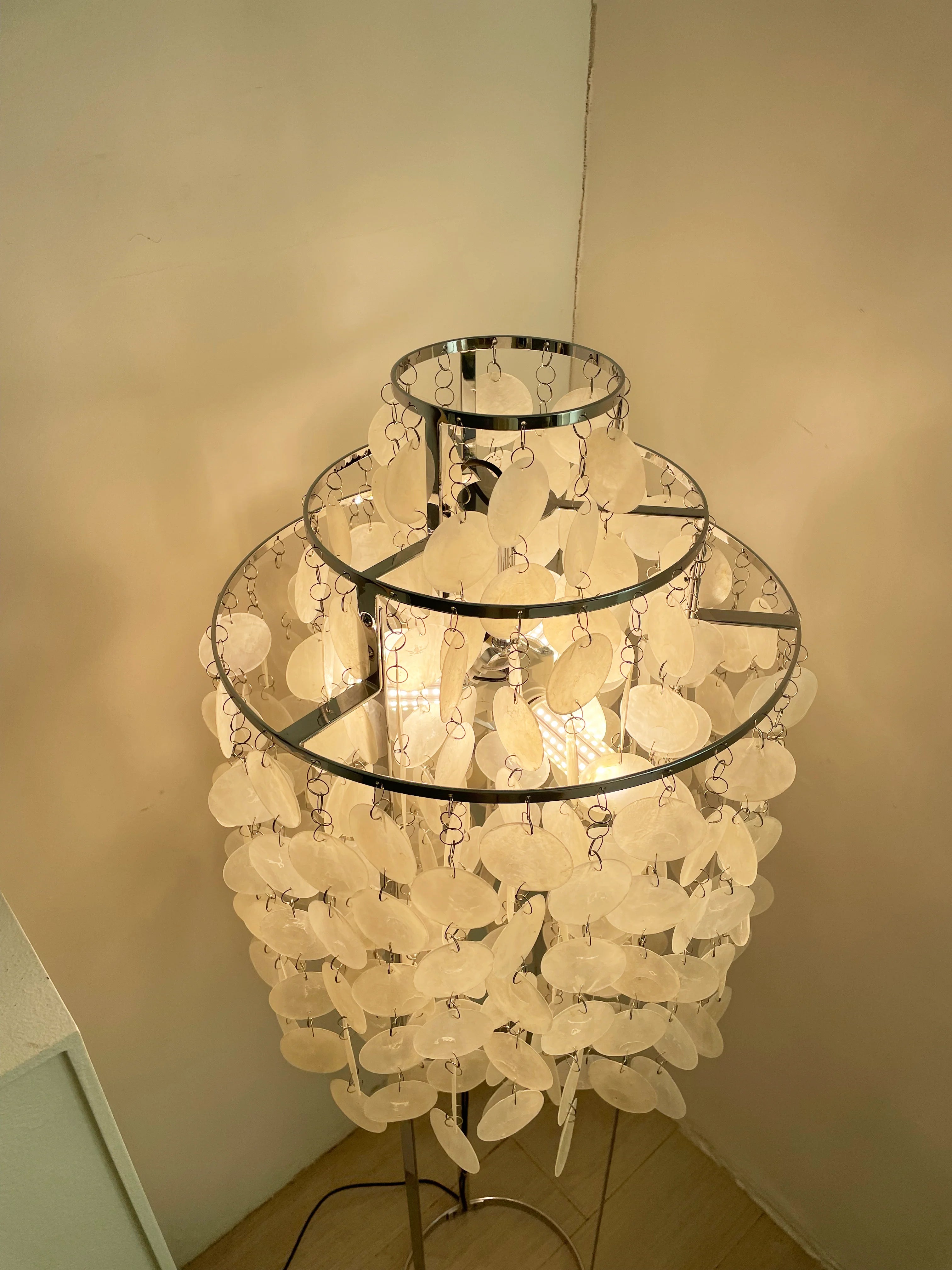 Vintage Shell Floor Lamp