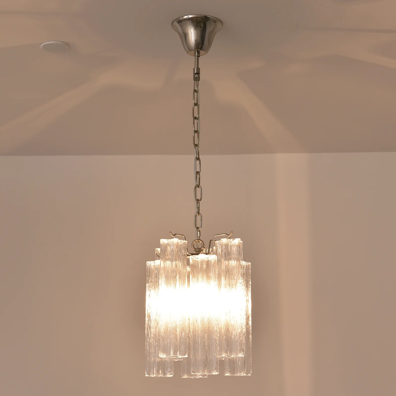 Vintage Transparent Murano Chandelier