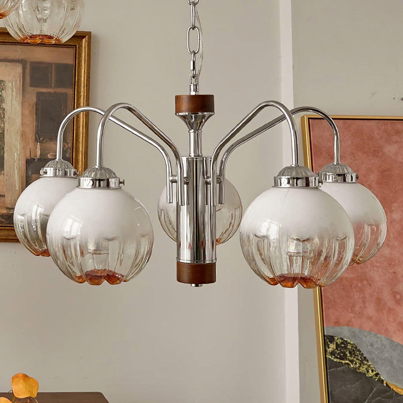 Flower Bud Glass Chandelier