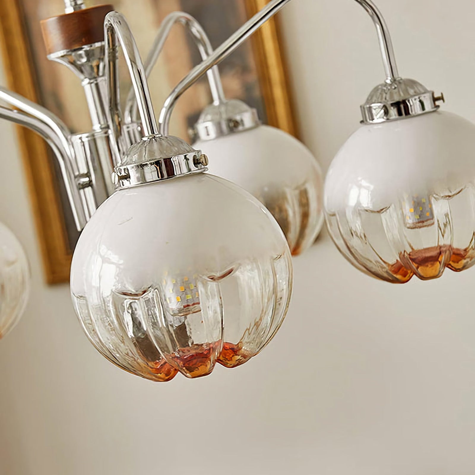 Flower Bud Glass Chandelier