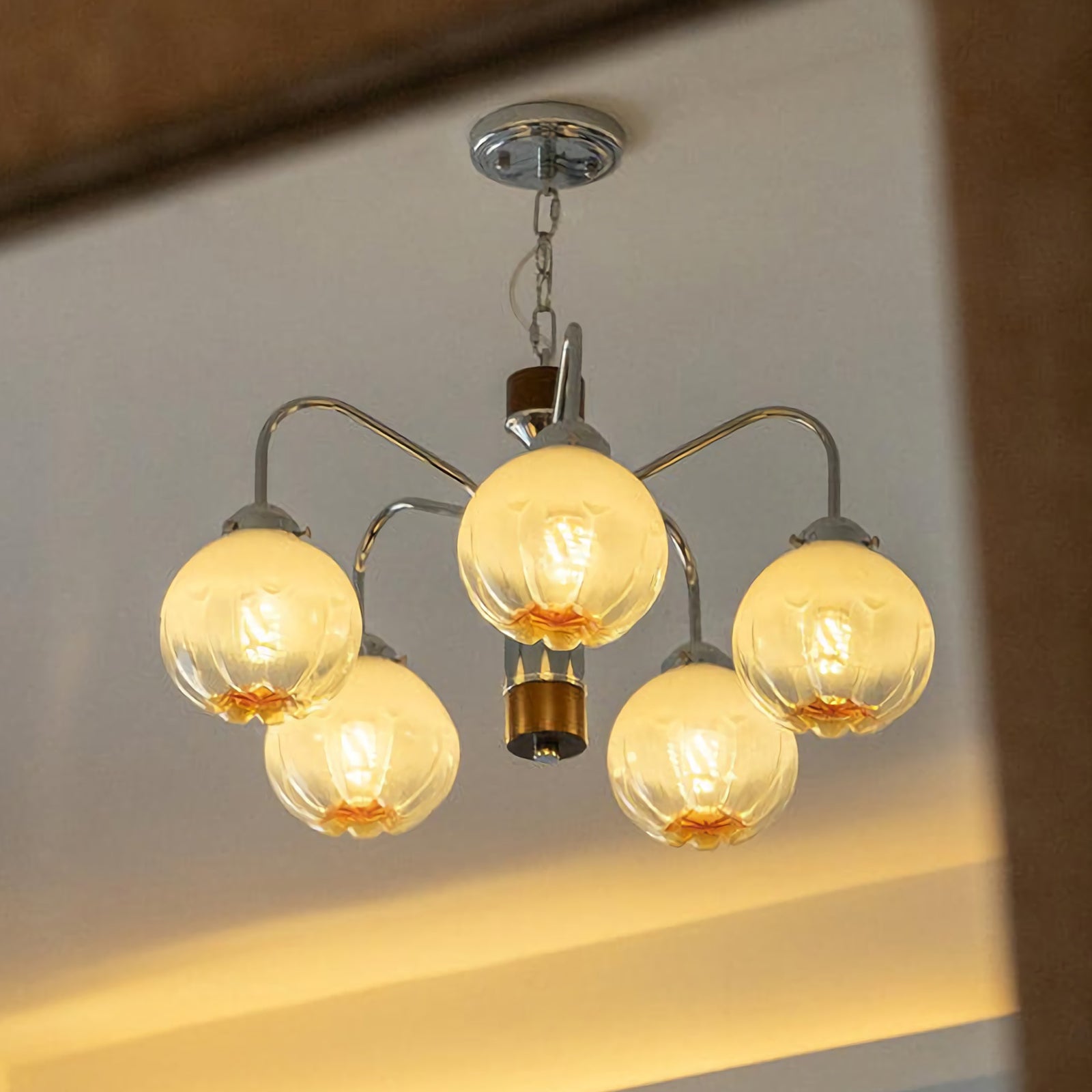 Flower Bud Glass Chandelier